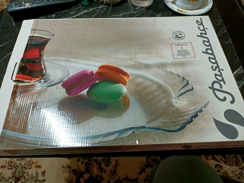 Paşabahçe cam yuvarlak tepsi - 6
