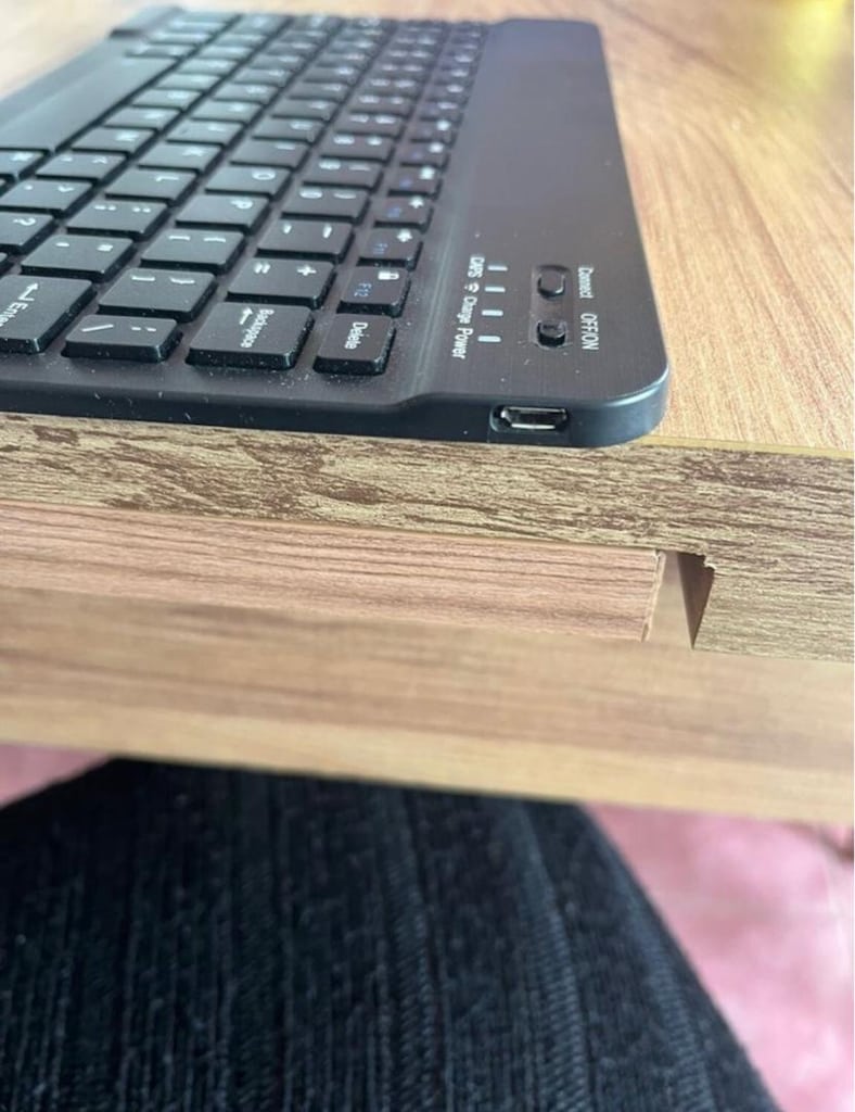 Siyah Kompakt Kablosuz Klavye mouse ve şarj aleti - 2
