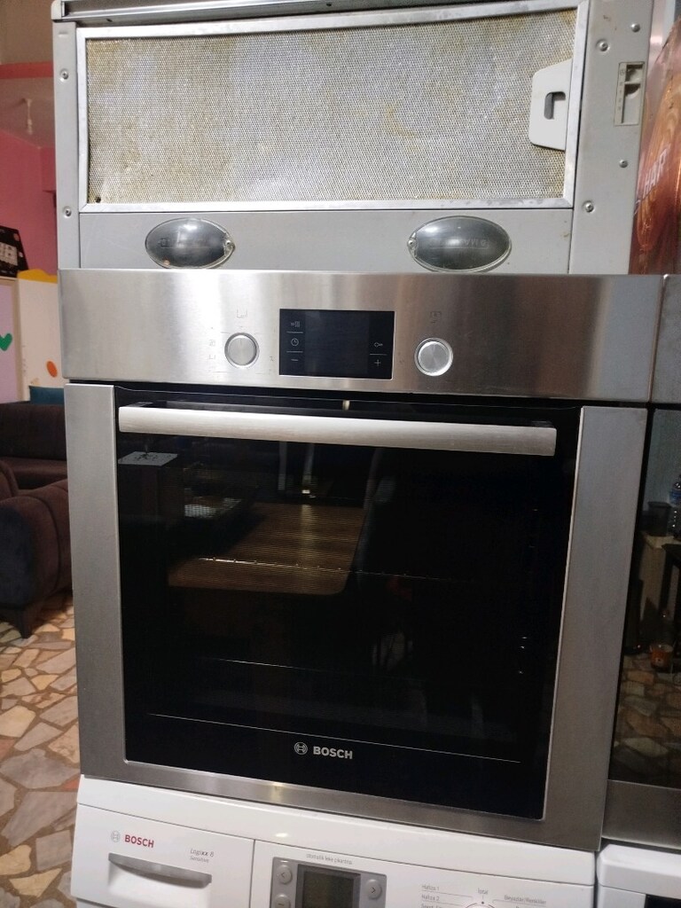 Ankastre fırın ocak davlunbaz takım Bosch mark'a sağlam temiz - 8
