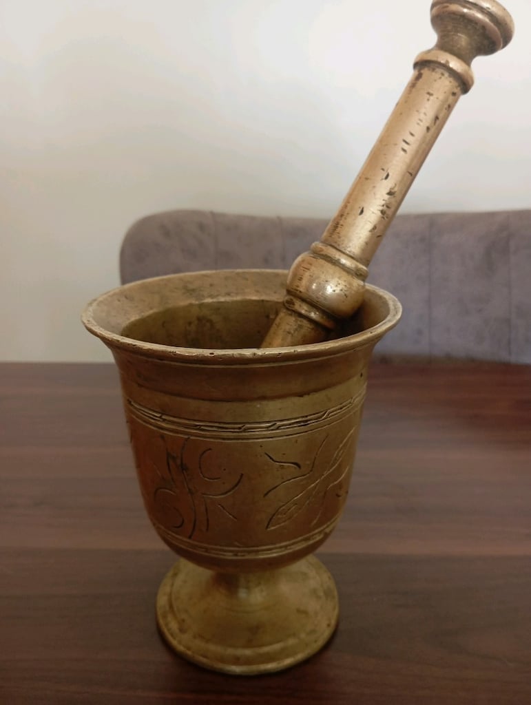 Antika, Büyük Boy, Pirinç Havan - 2