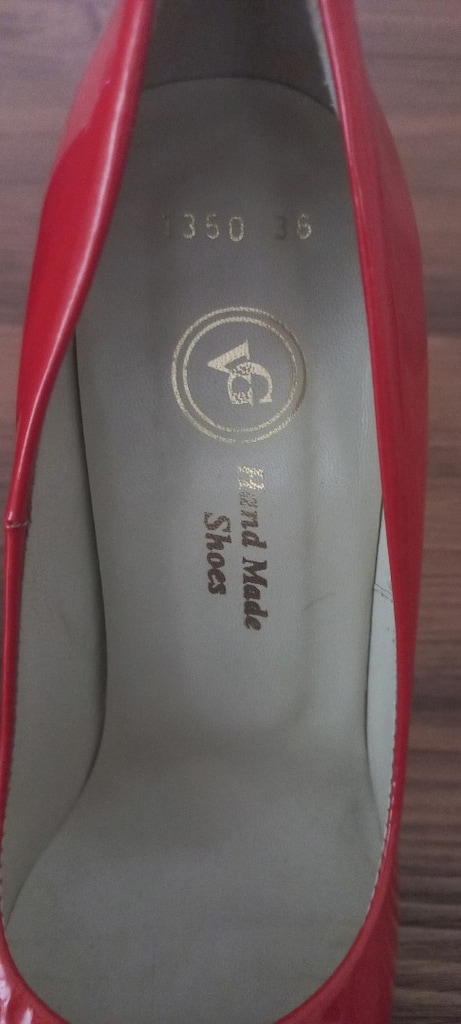 Kırmızı Rugan Stiletto Ayakkabı - 7
