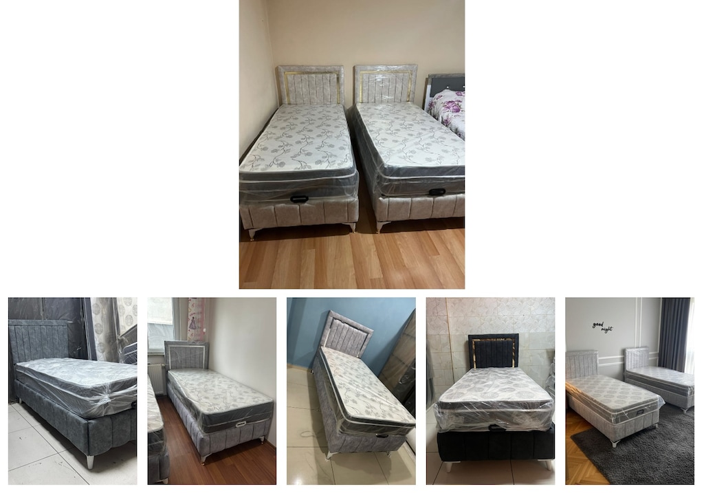 tek kişilik baza başlık yatak mspfkubdln - 6