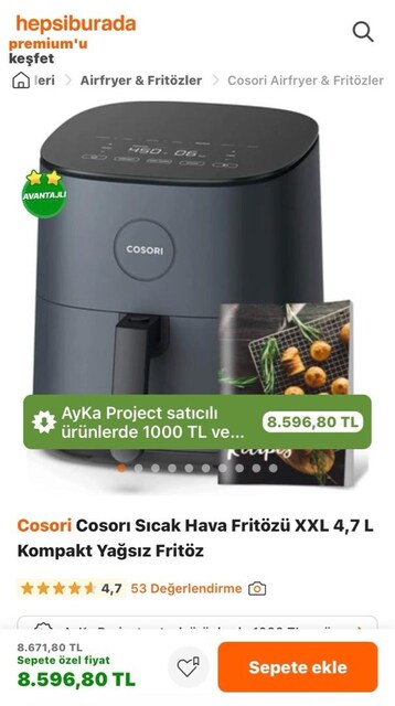 Airfryer COSORİ