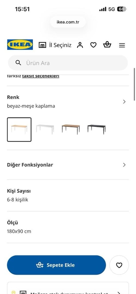 İKEA yemek masası - 6