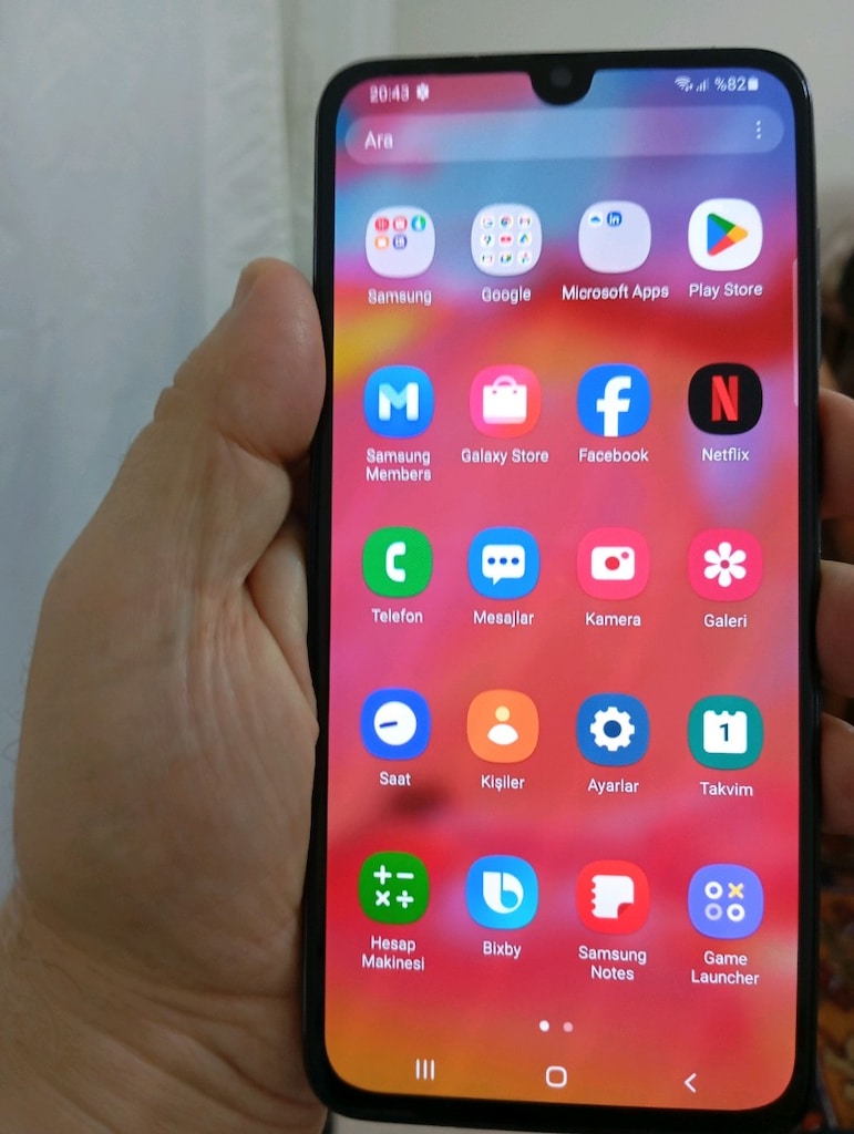 samsung A70 128 gb 6 ram tr cihazı - 4