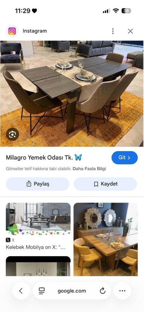 Milagro yemek masası artı 4 sandalye - 7