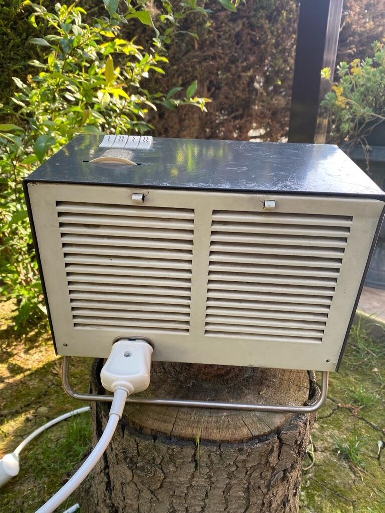 1950-1960 üretimi hem ısıtıcı hem soğutucu mini soba - 2