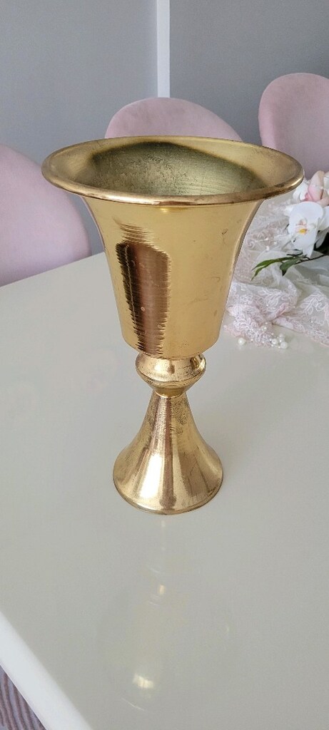 gold rengi vazo - 3