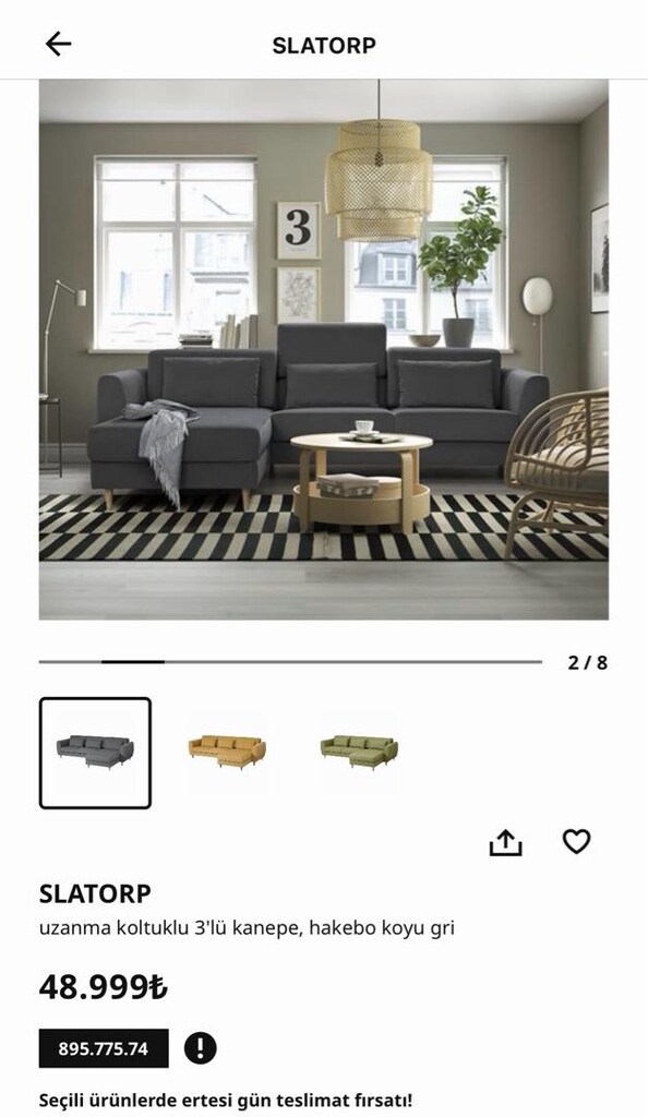 IKEA SLATORP 3’lü koltuk takımı - 6