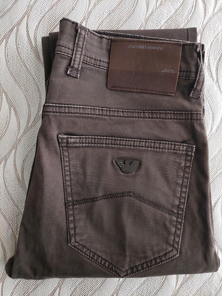 ARMANİ JEANS erkek vizon kot pantolon - 6