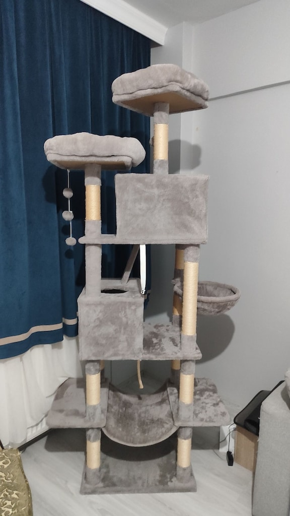 Feandrea XXL 206 cm çok katlı kedi ağacı / kedi tırmalama kulesi. - 2
