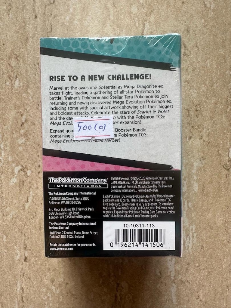 Pokémon TCG Mega Evolution—Ascended Heroes Booster Bundle KAPALI KUTU - 2