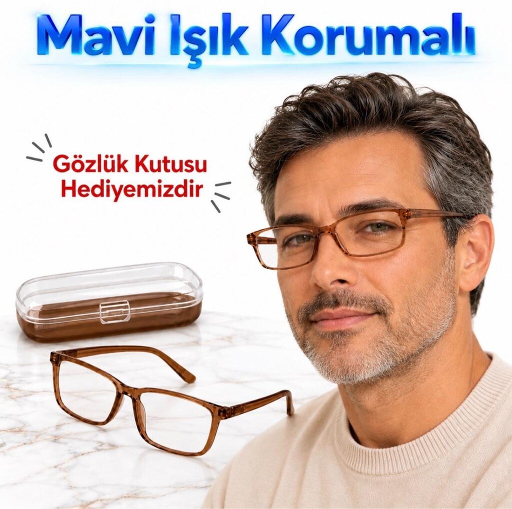 +2.75 Numara Esnek Hafif Unisex Okuma Gözlüğü - 6