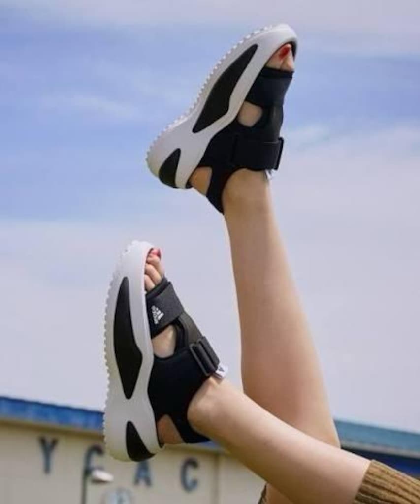 ‼İTHAL/SIFIR/ORİJİNAL/Adidas Mehana Kadın Siyah Sandalet 38 Numara - 2