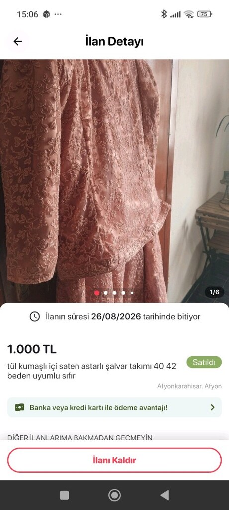 içi astarlı dışı tül şalvar takımı 40 42 beden uyumlu - 5
