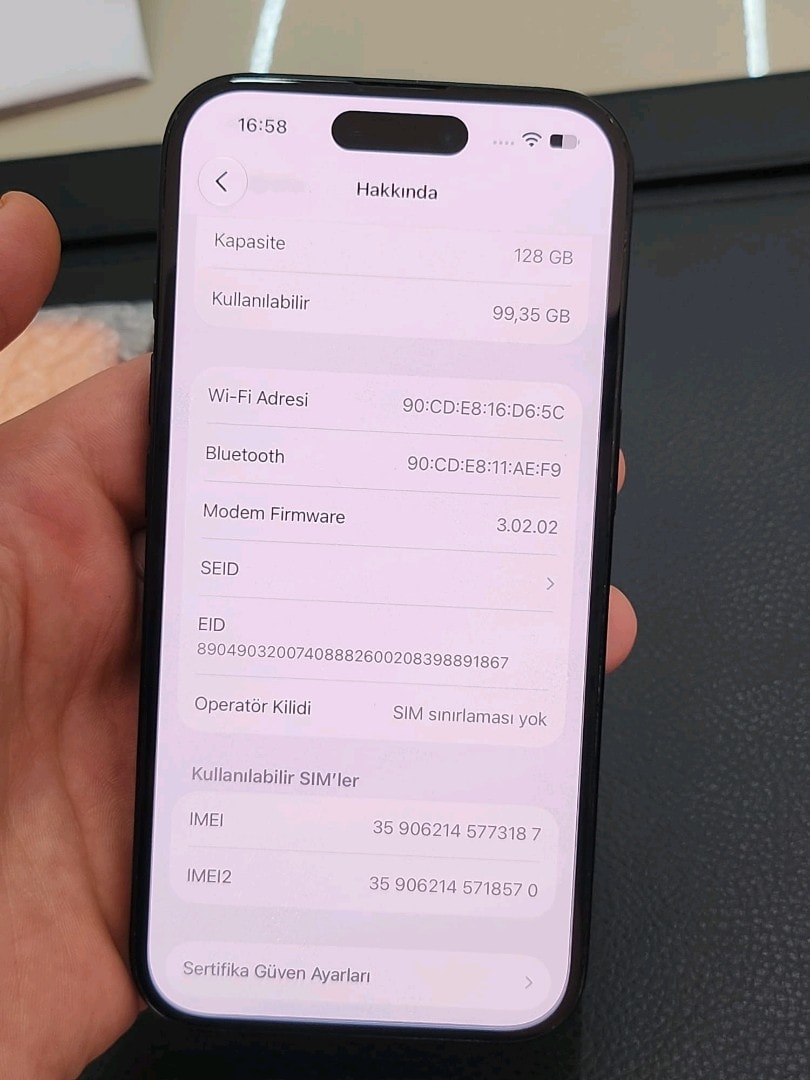 İPHONE 16 128 SÜRE BİTİK - 8