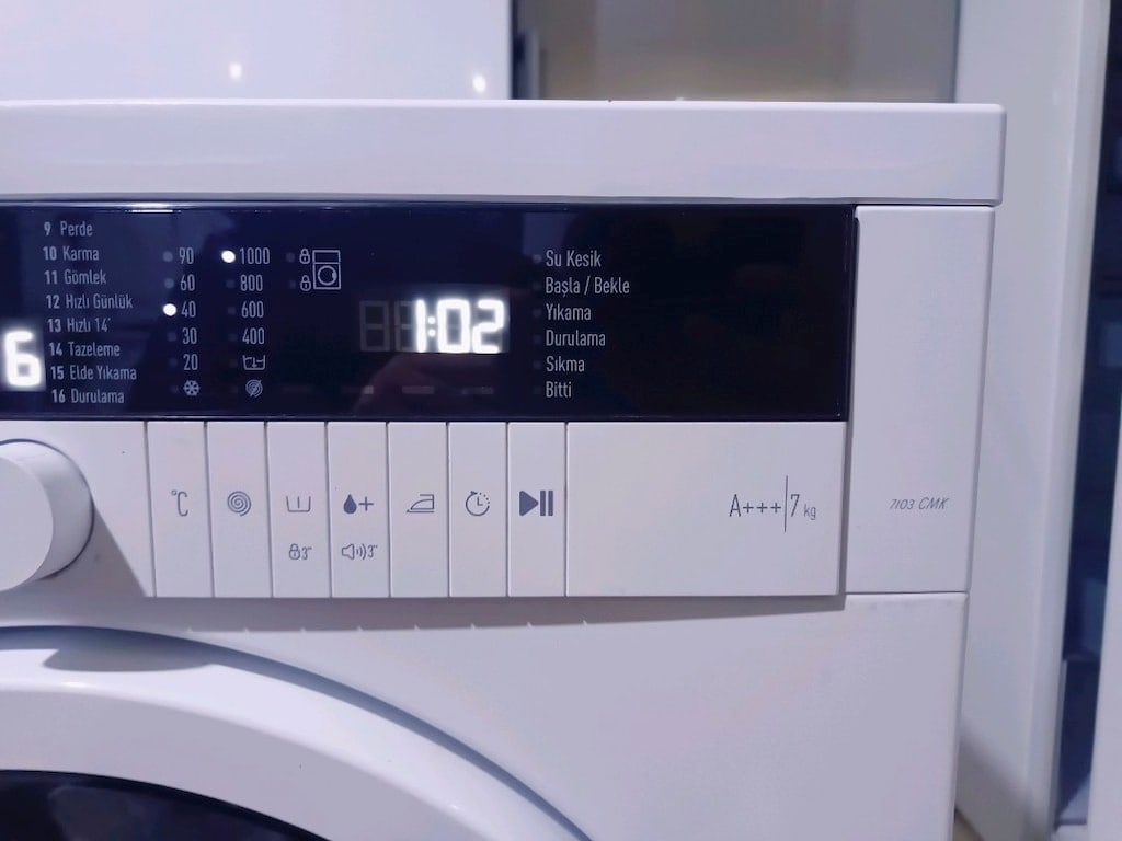 6.000 TL Etkin Arçelik 7 Kg piyano serisi A+++ enerji 1000 devir çamaş - 5
