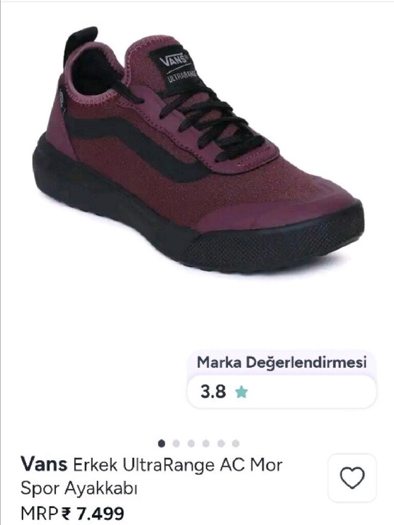 VANS orjinal spor ayakkabı 39