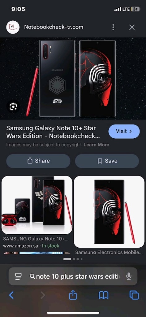 note 10 plus starwars special edition - 2