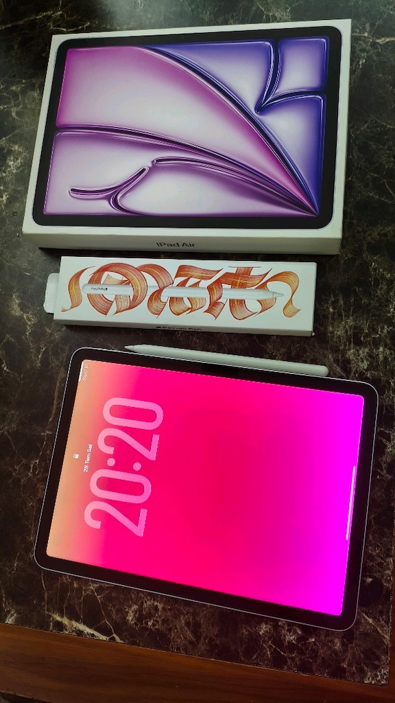 Apple Türkiye Garantili (24.08.2027)-iPad Air M3 +Apple Pencil Pro Set