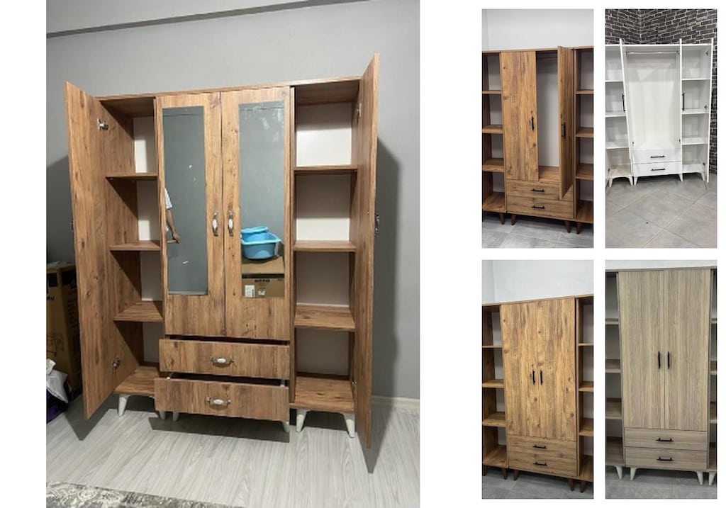 4 kapaklı elbise dolabı yipjweznnd - 5