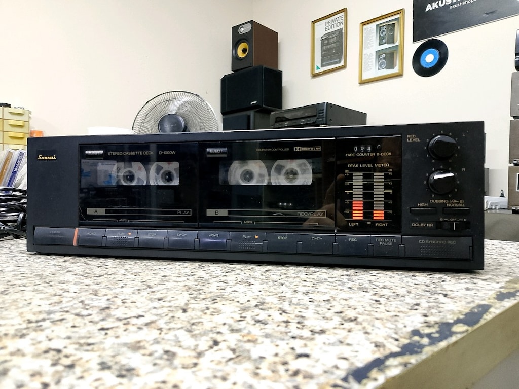 sansui d-1000w çift kaset deck.. - 3