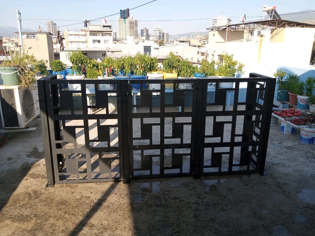 Özel Tasarım Dekoratif Galvaniz Balkon Korkuluğu - 2