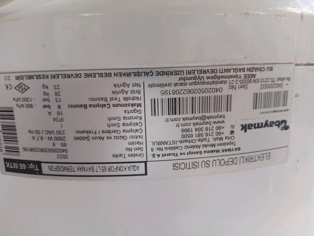 baymak 65 lt termosifon - 3