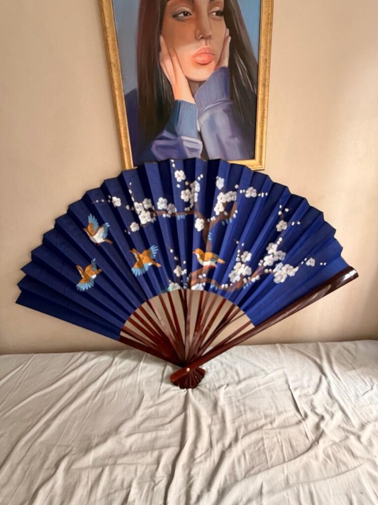 1,7 Metre Dekoratif Duvar Yelpazesi | Sıfır | Ahşap İskelet - 2