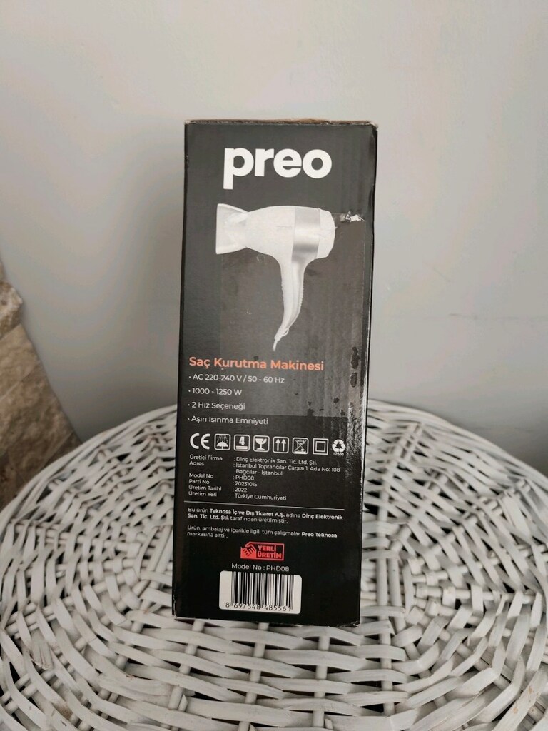 Preo Care Saç Kurutma Makinesi SIFIR - 2