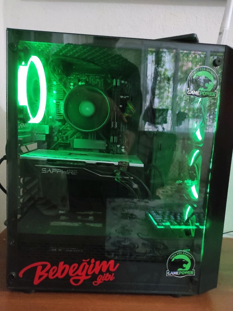 gaming bilgisayar rx570 8GB - 3