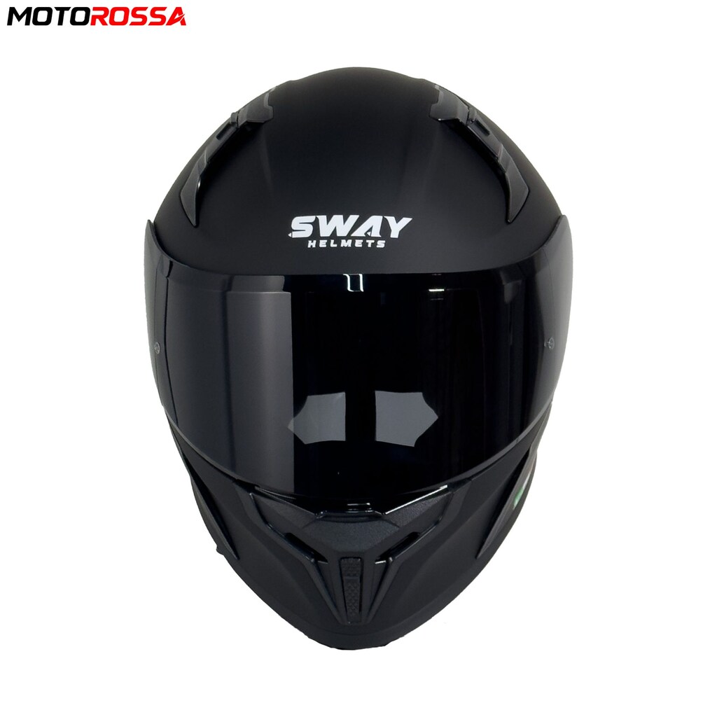 SWAY F357 Kask Mat Siyah Kapalı Motosiklet Kaskı | MOTOROSSA - 4
