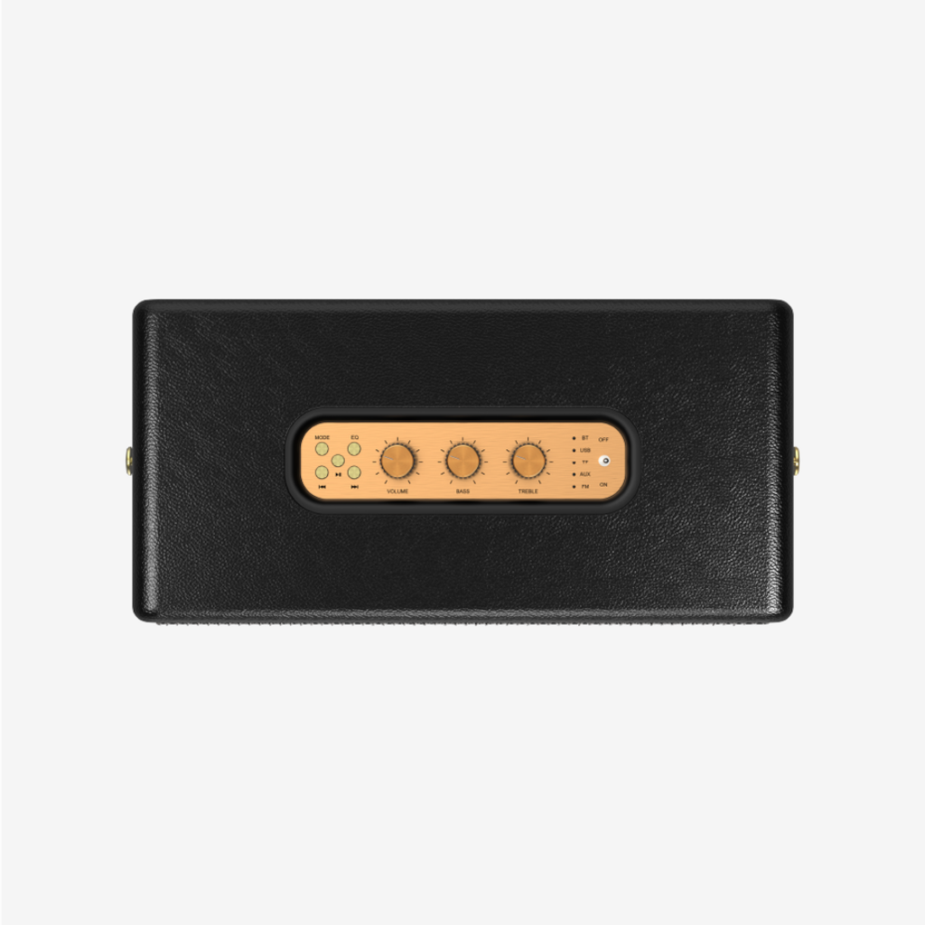 Premium Mikrofonlu 100W Retro Bluetooth Hoparlör M408 - 3