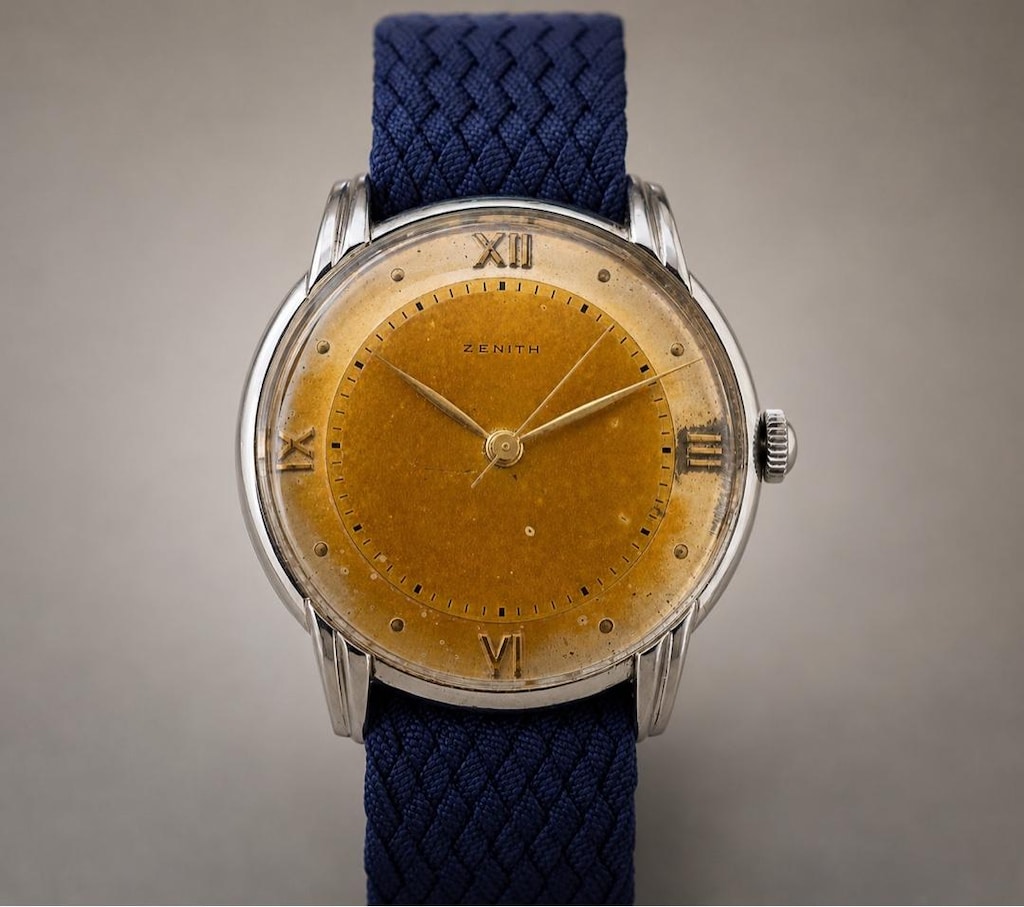 Vintage Zenith Kurmalı Calibre 106 -1947 Üretim - 3