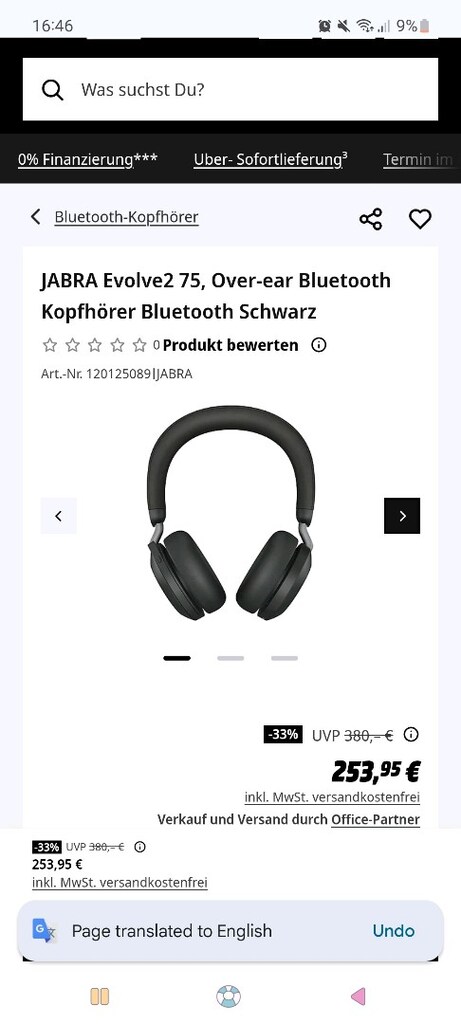 JABRA EVOLVE 2 75 KULAKLIK BLUETOOTH GAMING HEADSET - 5