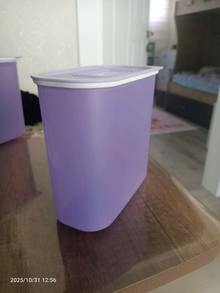 yeni tupperware lila oval saklama kabi - 2