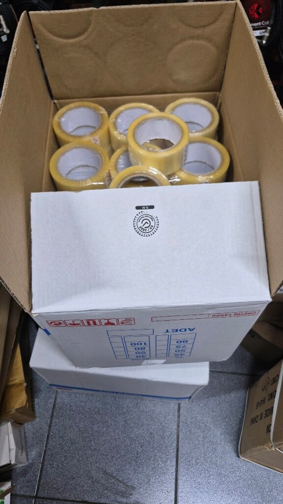 6 lı koli bandı 100mt kaliteli şeffaf - 4