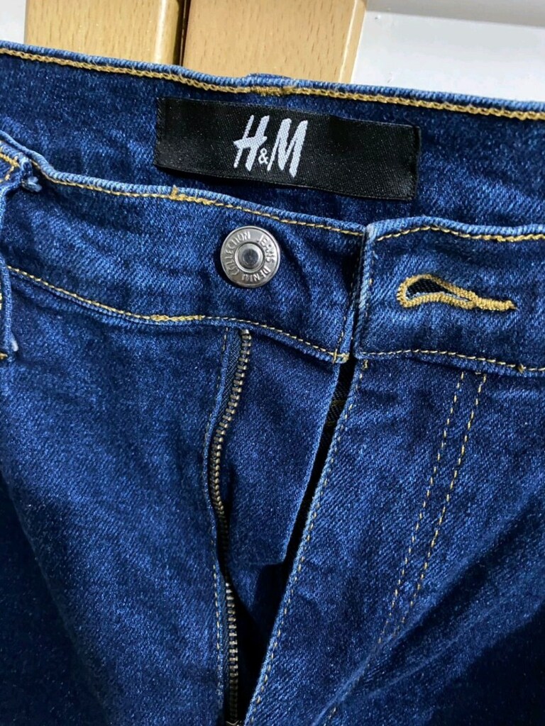 Orijinal H&M Koyu Mavi Yüksek Bel - 6