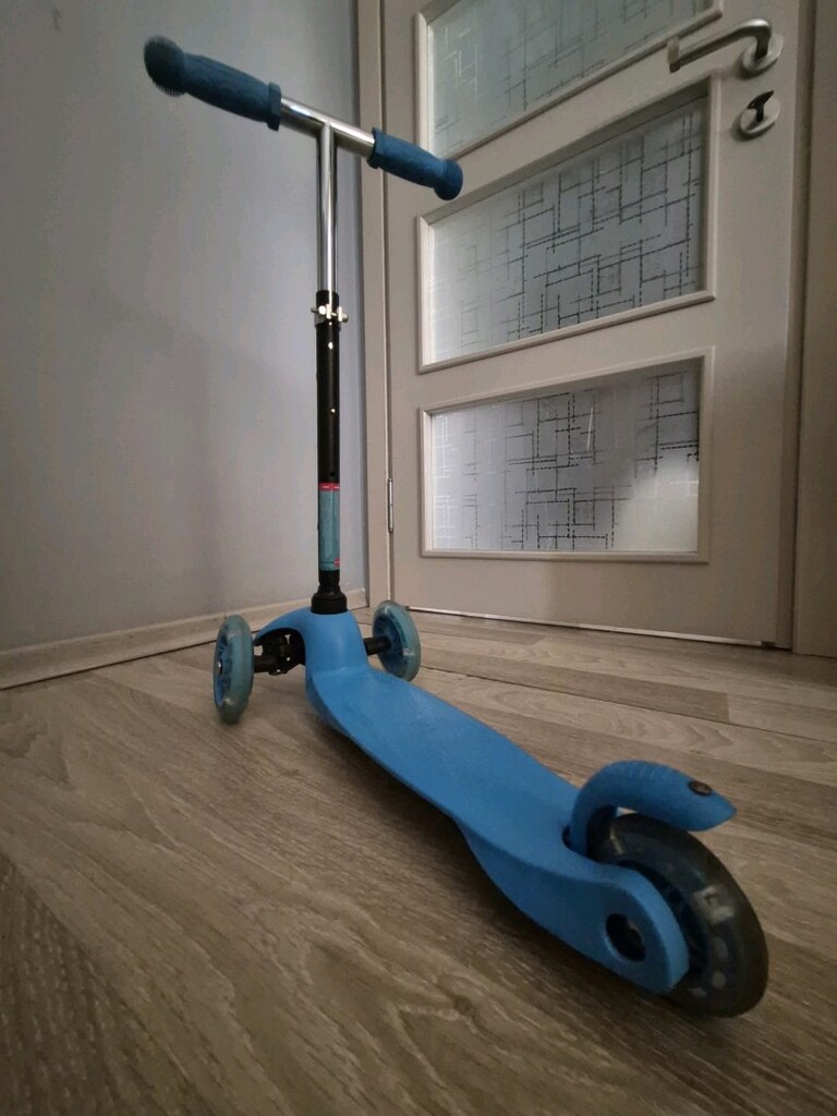 Shinaro Maxi Işıklı Mavi 3 Tekerlekli Çocuk Scooter - 11