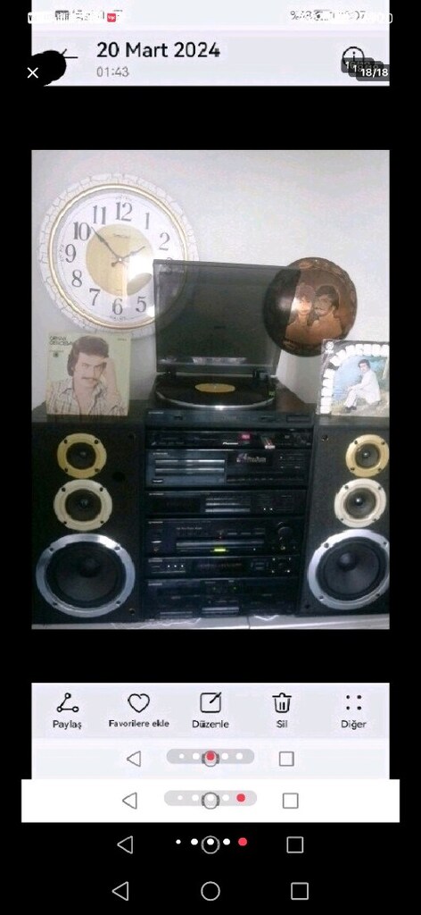 PIONEER MUZIK SETI FULL USBLI DVDLİ AUXLU 240VAT KOLONLAR KUMANDALI. - 2