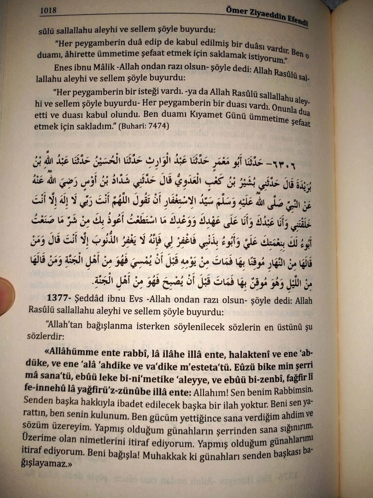 Dini kitap Zübdetül Buhari Hadisi şerifler kitabı - 15