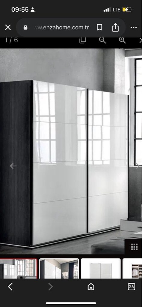 Enza Home kristal yatak odası gardrop - 2