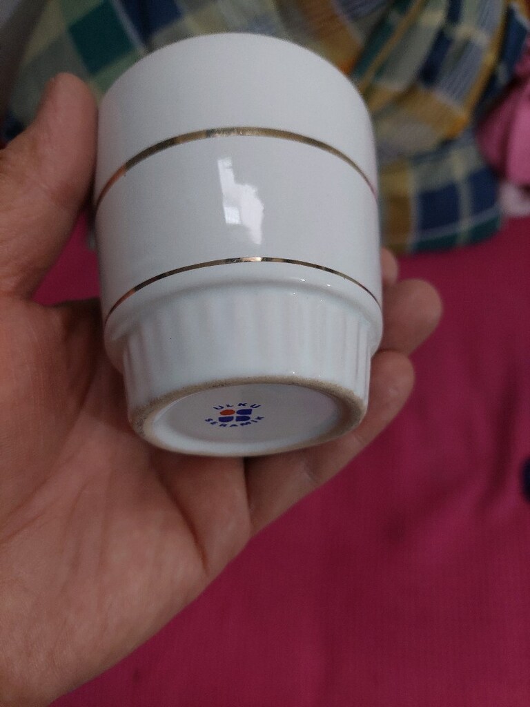 Vintage Ülkü seramik fincan bardak. Herhangi bir deformesi yoktur. - 9