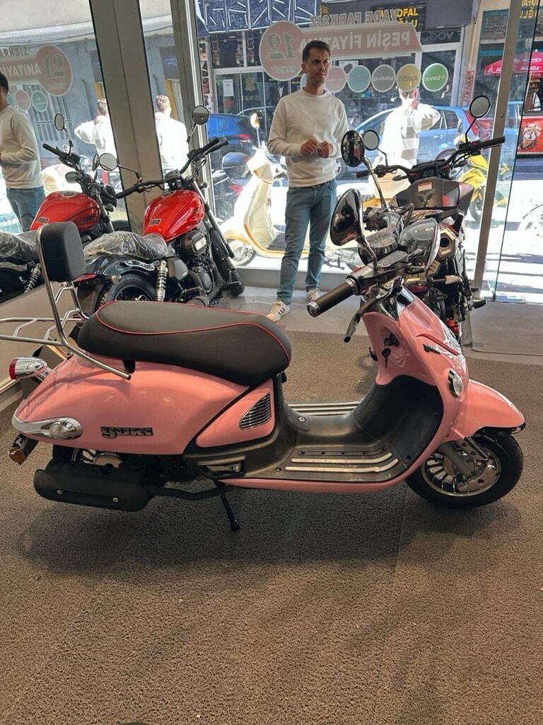 YUKİ LEGEND PEMBE 50cc MOTORSİKLET DÜŞÜK KM - 2