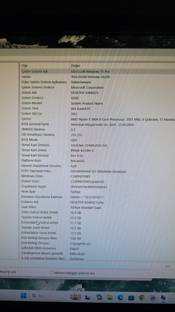 RYZEN 5 5600 16RAM 512SSD RTX 2070 OYUN KASASI - 4