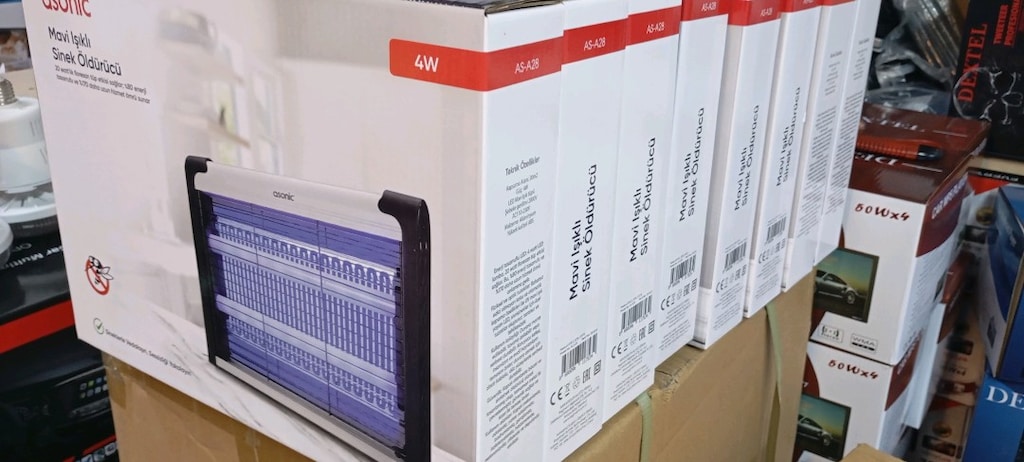 AS-A28 Siyah 4W+ 2000V Iki Ledli Sinek Öldürücü - 6