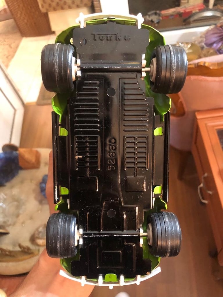 Vintage Tonka Volkawage (Side Winder) Beetle Metal Oyuncak Araba - 9
