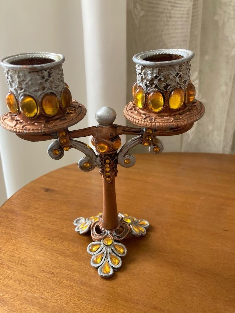mumluk boncuk işlemeli metal - 2