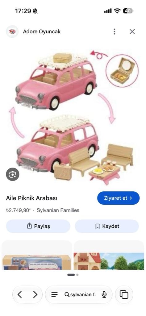 Sylvanian Families Piknik Arabası - 6