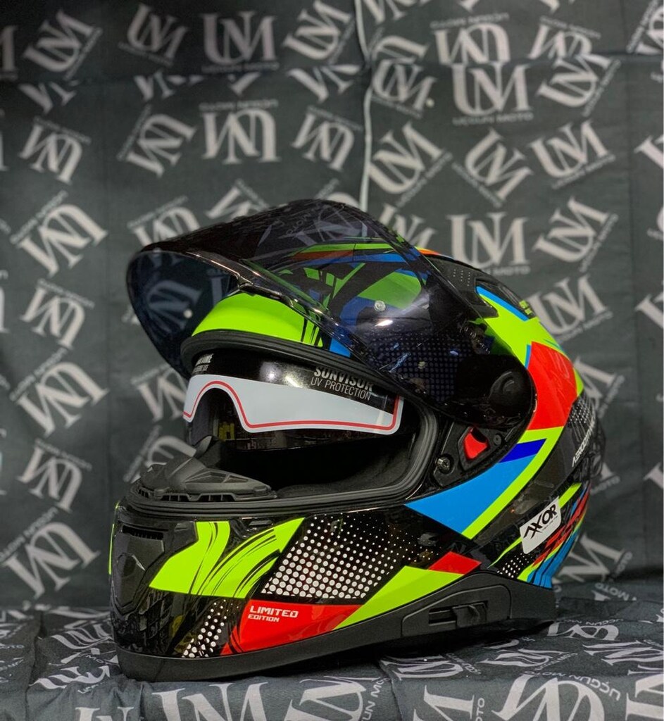ŞOK KAMPANYA AXOR APEX GÜNEŞ GÖZLÜKLÜ FULLFACE KASK - 4